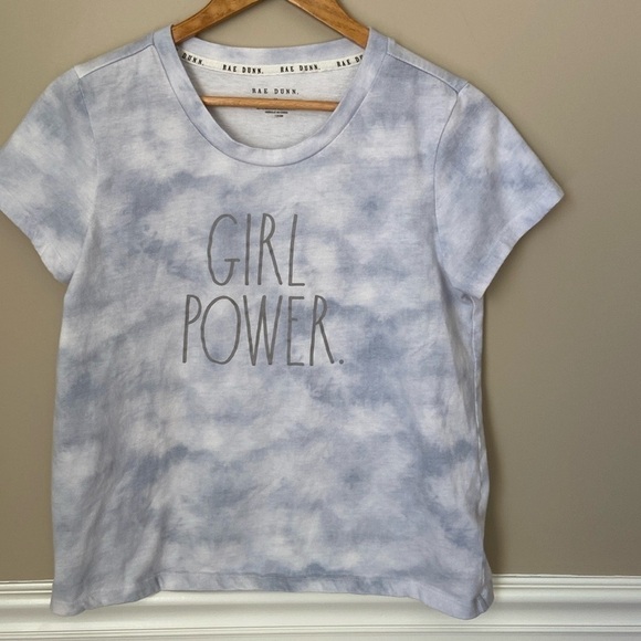 Rae Dunn Girl Power Tie Dye Tshirt -Medium - Picture 1 of 4
